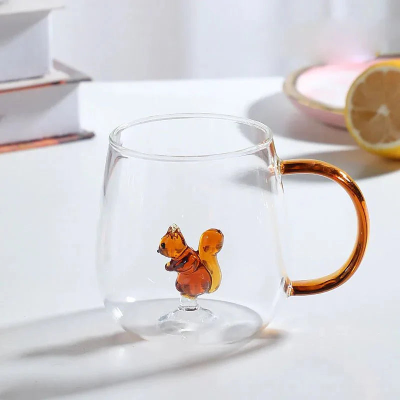 Glastasse mit 3D-Tierfigur | Restfield