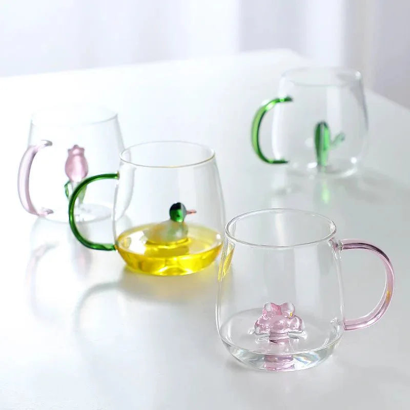Glastasse mit 3D-Tierfigur | Restfield