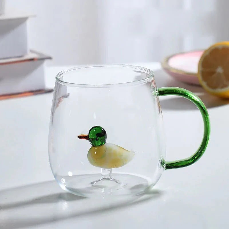 Glastasse mit 3D-Tierfigur | Restfield