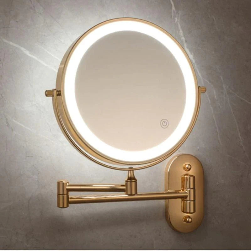 Miroir de maquillage LED éclairé pour salle de bain et maquillage | Grossissant et rechargeable | Restfield