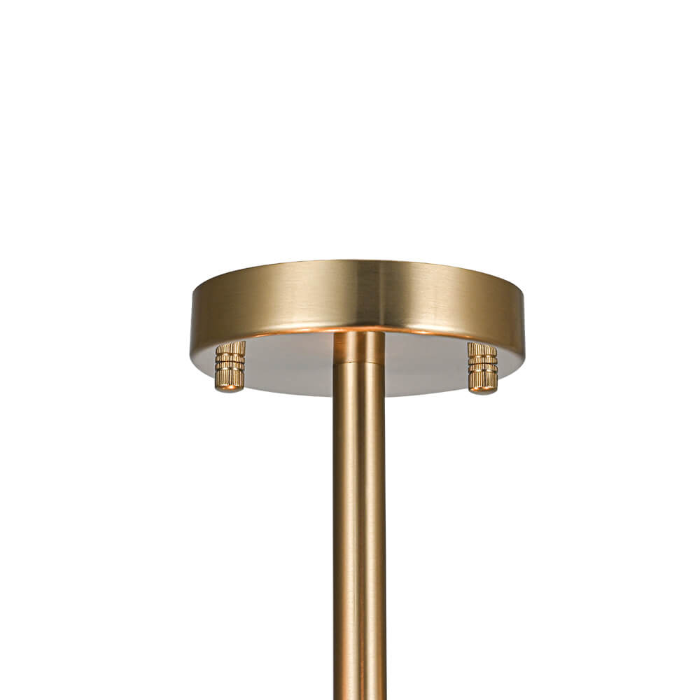 Deckenleuchte Kristall Trommel 4-flammig Chrom Messing Dimmbar 38cm Wohnzimmer Glamour