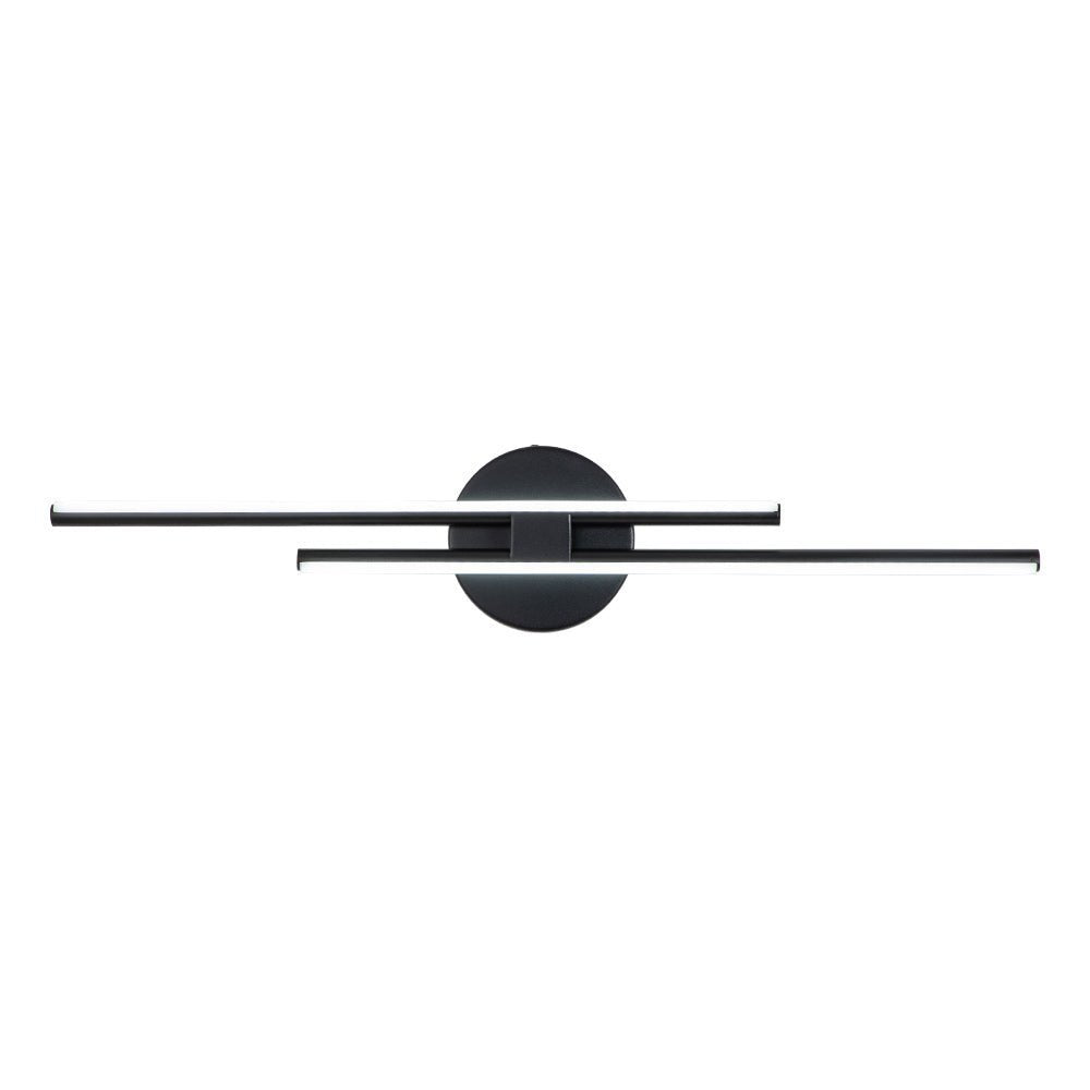Plafonnier LED bande 12W blanc froid noir laiton nickel 60-80cm Cuisine Moderne
