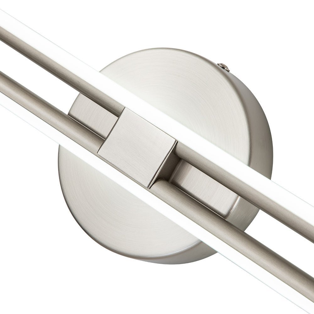 Plafonnier LED bande 12W blanc froid noir laiton nickel 60-80cm Cuisine Moderne
