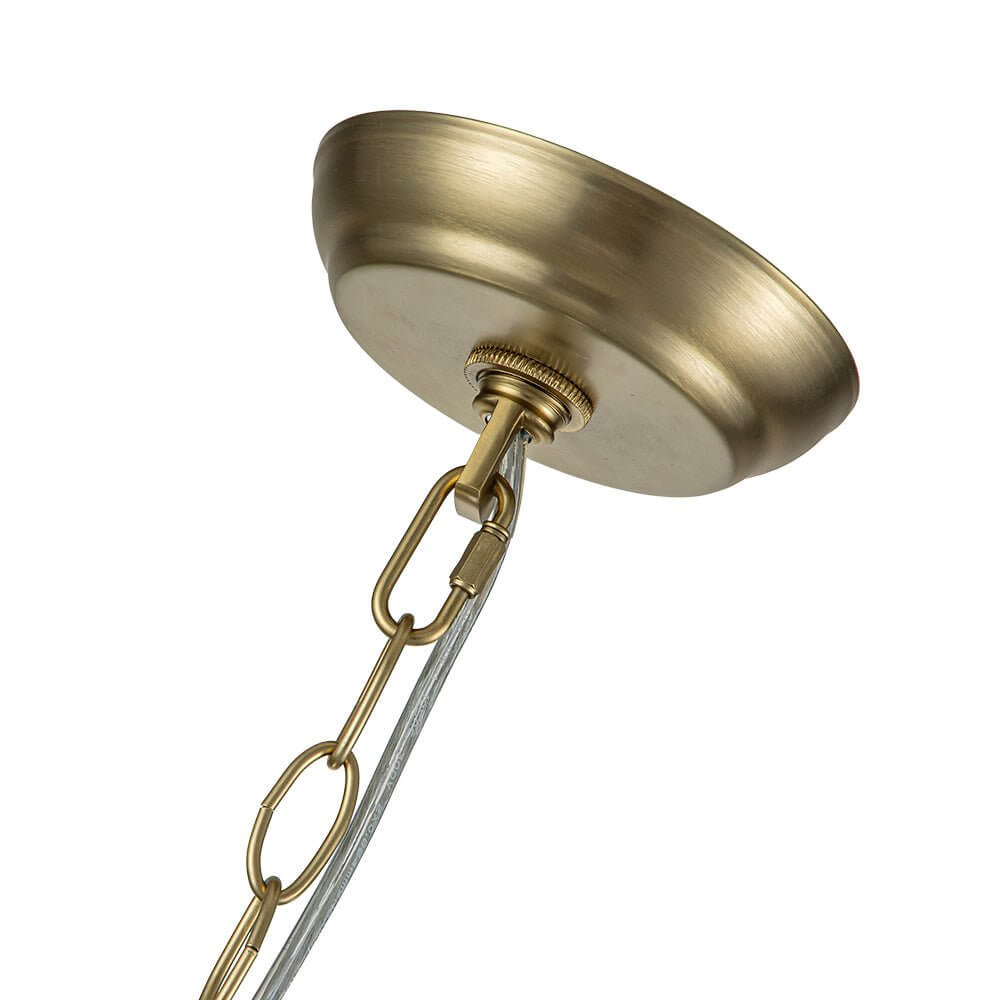 Luxuriöser Cluster Kronleuchter mit Glasblasen in Messing – moderne Hängelampe mit 3 oder 8 Leuchten | Restfield