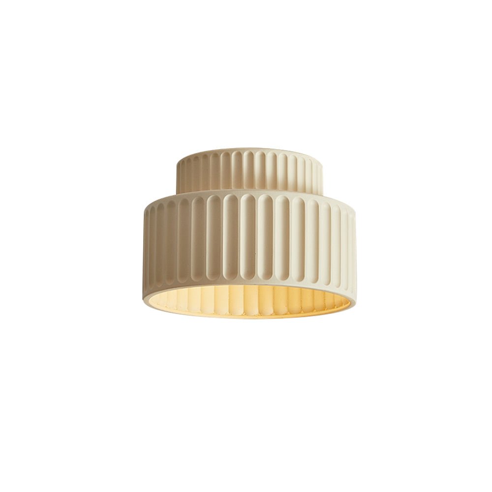 Deckenleuchte Wabi-Sabi Harz Nordic Flush Mount Beige Grün Weiß Dimmbar Wohnzimmer