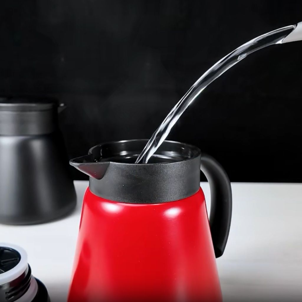 Vacuüm Thermoskan 600ml RVS Dubbelwandig Geïsoleerd voor Koffie Thee Kantoor Keuken Thuis Warm Koud Dranken | Sansoti