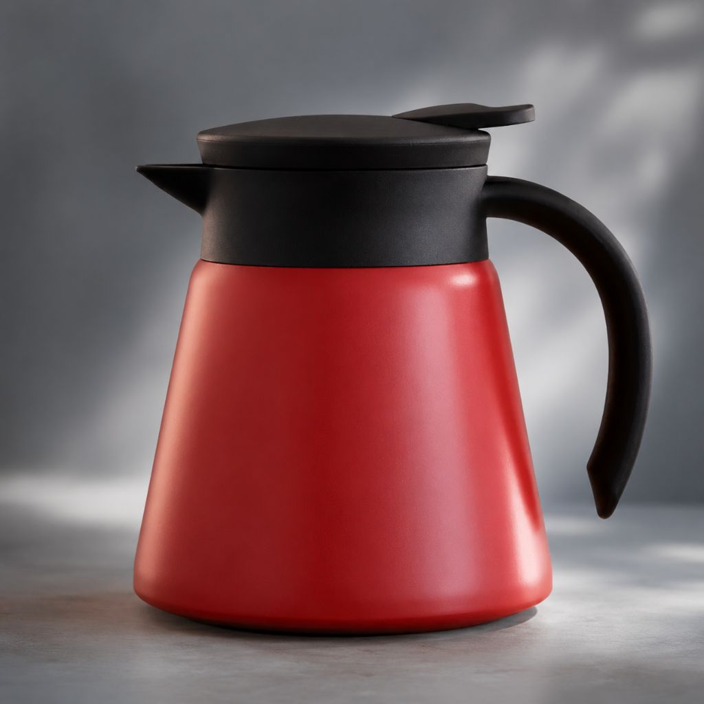 Vacuüm Thermoskan 600ml RVS Dubbelwandig Geïsoleerd voor Koffie Thee Kantoor Keuken Thuis Warm Koud Dranken | Sansoti