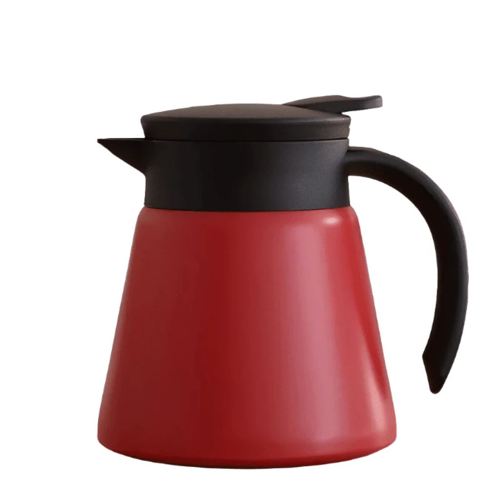Vacuüm Thermoskan 600ml RVS Dubbelwandig Geïsoleerd voor Koffie Thee Kantoor Keuken Thuis Warm Koud Dranken | Sansoti