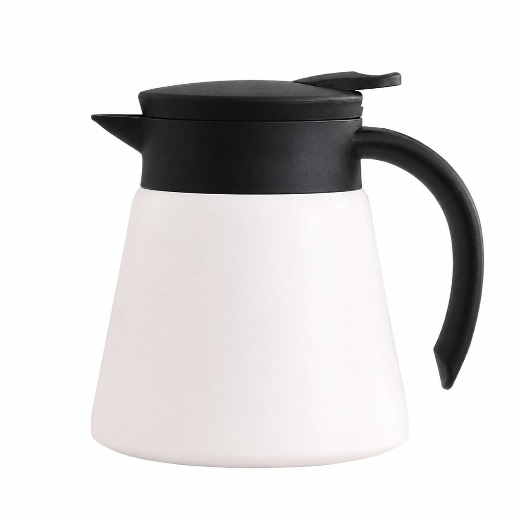 Vacuüm Thermoskan 600ml RVS Dubbelwandig Geïsoleerd voor Koffie Thee Kantoor Keuken Thuis Warm Koud Dranken | Sansoti