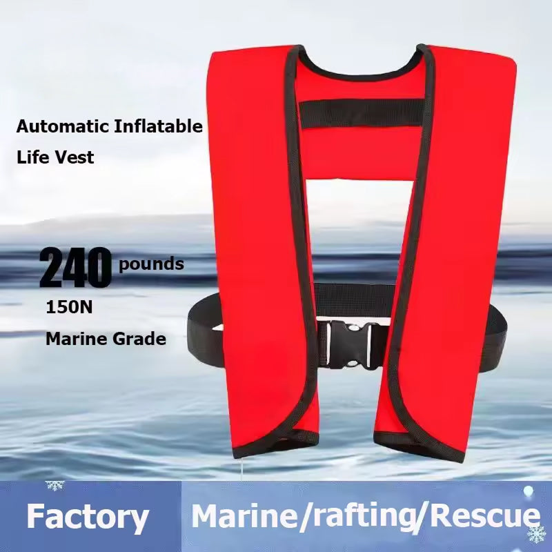Inflatable Life Jacket with Automatic Activation 150N Buoyancy Water Safety for Adults | Sansoti