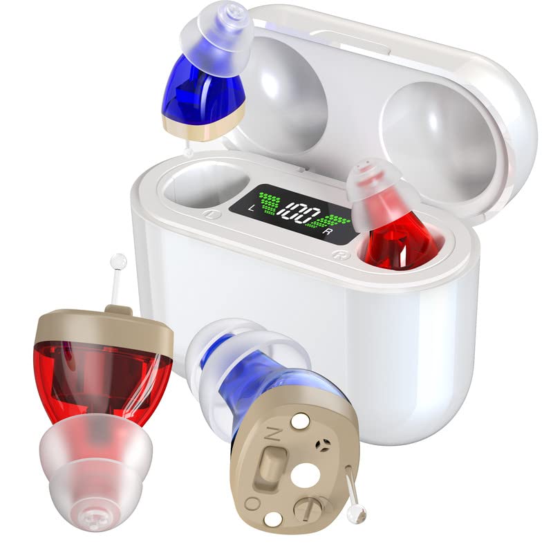 Rechargeable Hearing Aid with Intelligent Sound Amplification Wireless Compact Design for Daily Use | Sansoti