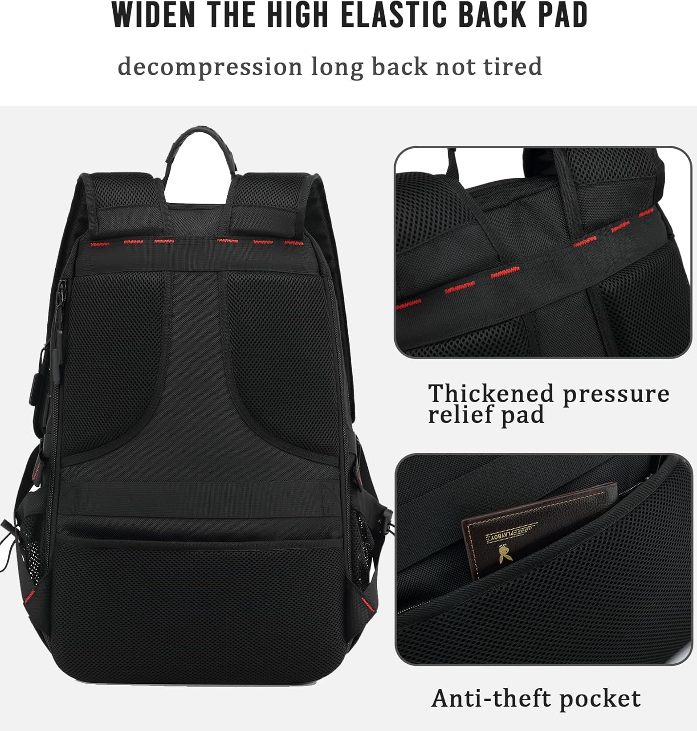 Waterdichte Reisrugzak 60L met USB en Schoenvak | Duurzame Backpack voor Laptops tot 17.3 inch | Anti-diefstal Rugtas voor Vliegreizen | Sansoti