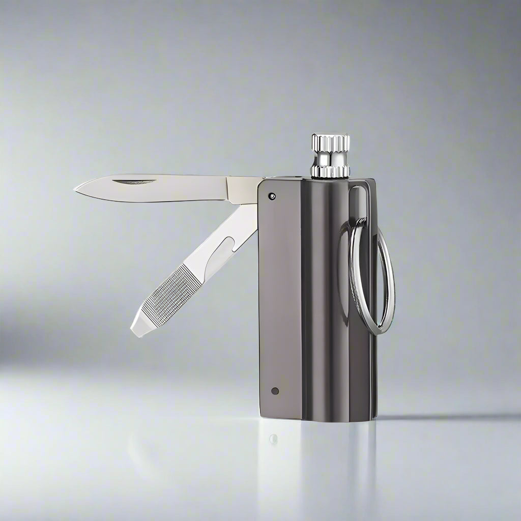 Herbruikbare Vuurstarter Sleutelhanger Waterdicht Metaal voor Outdoor Camping en Wandelen | Sansoti