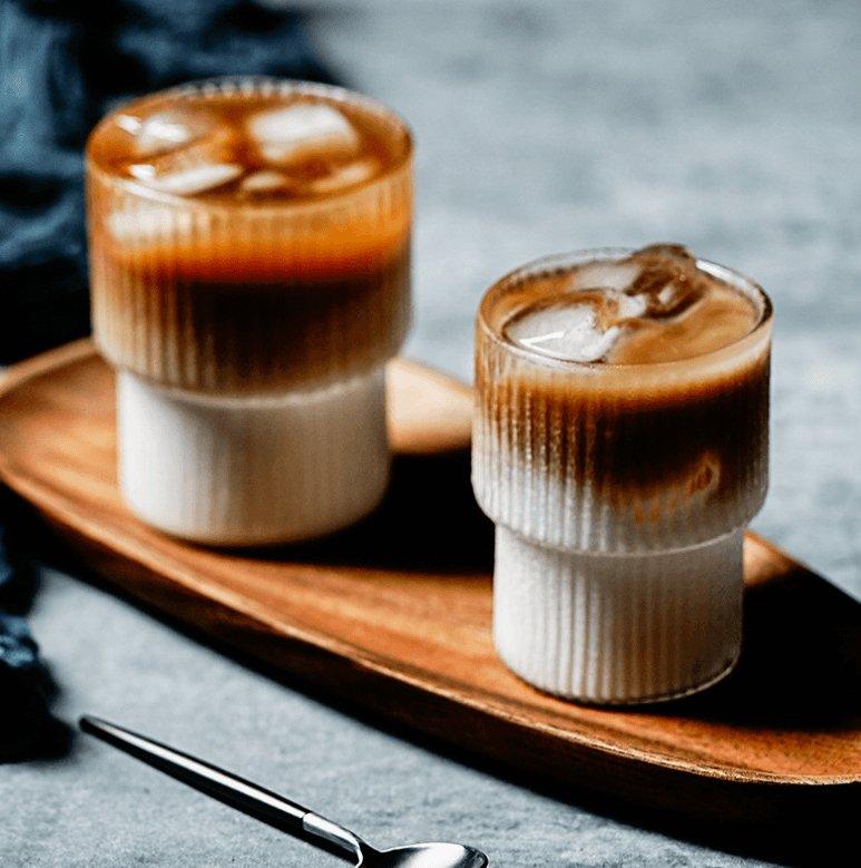Geripptes Gläserset aus Glas – Luxuriöse Trinkgläser für Kaffee & Cocktails | Restfield