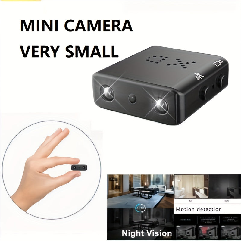 Compacte Beveiligingscamera Full HD met Nachtzicht en Bewegingsdetectie voor Veilig Wonen Thuis Binnen Buiten | Sansoti
