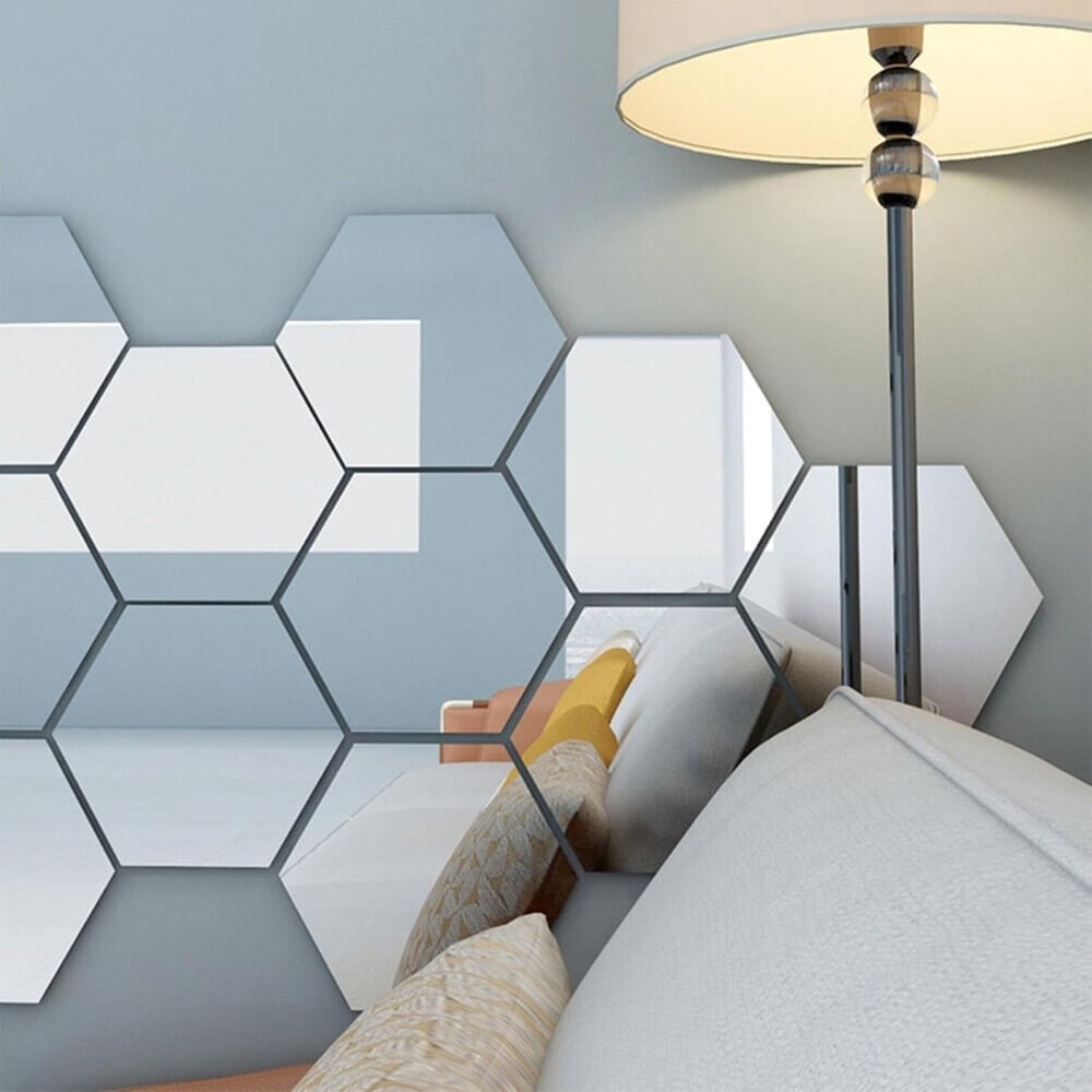 Buigbare Spiegelfolie Onbreekbaar PET 60x200 50x100 Zelfklevend Veilig Kindvriendelijk Interieur Decoratie | Sansoti