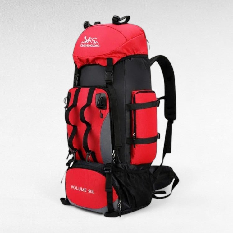 Wasserdichter 90-L-Rucksack zum Wandern, Trekking und Camping, ultraleicht, für Reisen, Outdoor-Aktivitäten, Survival und Bergsteigen | Sansoti