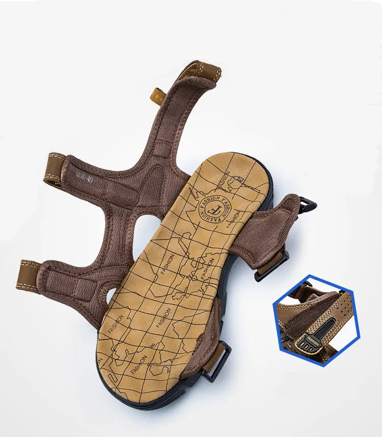 Sandales orthopédiques unisexes à fermeture Velcro réglable, soutien de la voûte plantaire, chaussures d’été confortables | Sansoti