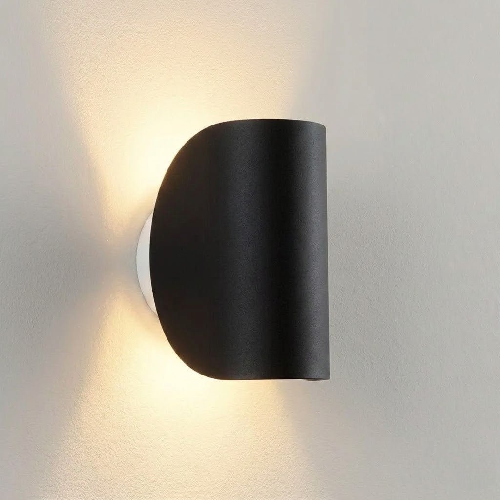 Aluminium-Wandleuchte Schwenkbar Oben Unten LED-G4-Fassung Schwarz Weiß Rot Marineblau Moderne Wandbeleuchtung | Sansoti