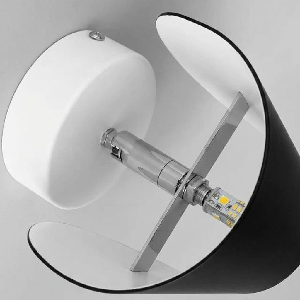 Aluminium-Wandleuchte Schwenkbar Oben Unten LED-G4-Fassung Schwarz Weiß Rot Marineblau Moderne Wandbeleuchtung | Sansoti