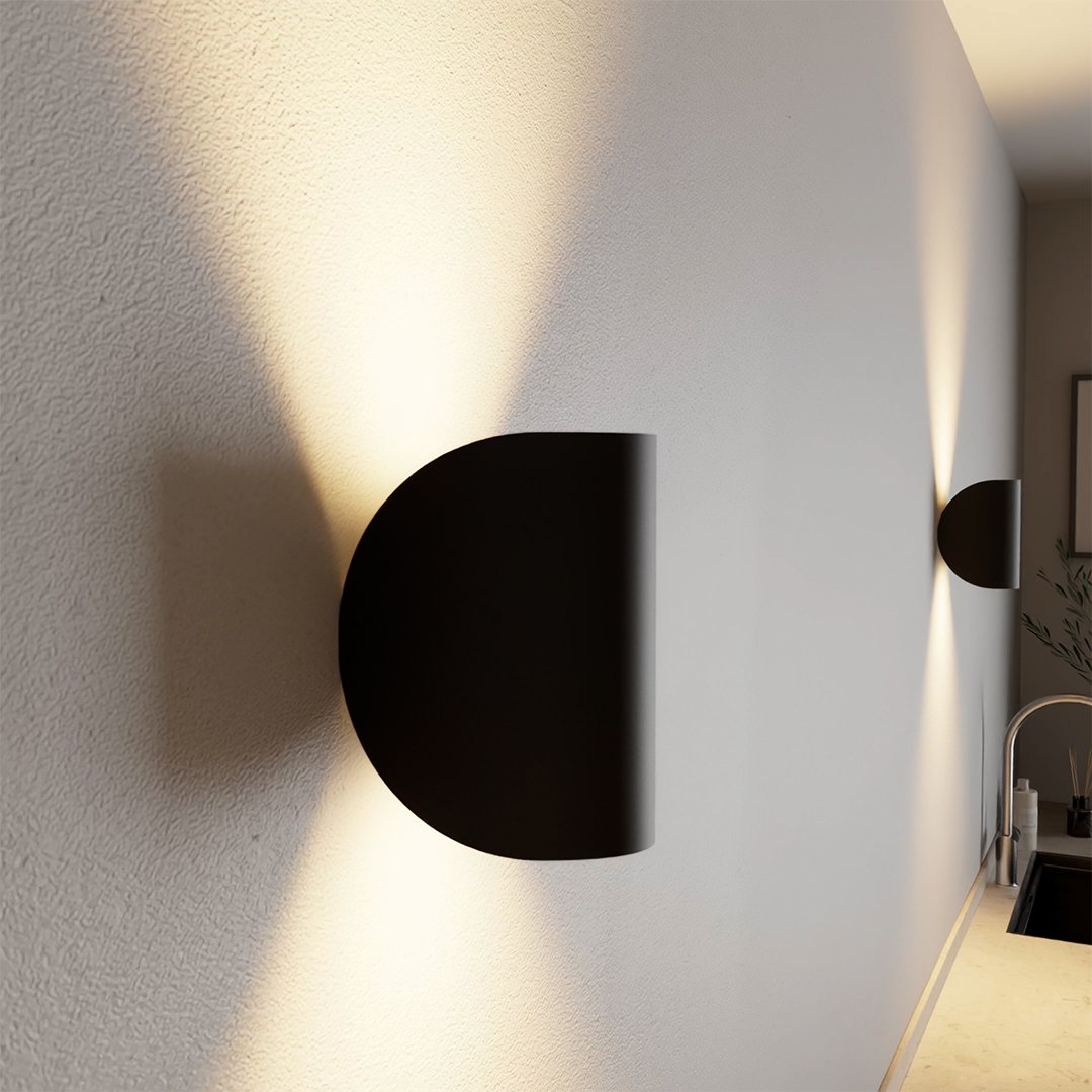 Aluminium-Wandleuchte Schwenkbar Oben Unten LED-G4-Fassung Schwarz Weiß Rot Marineblau Moderne Wandbeleuchtung | Sansoti