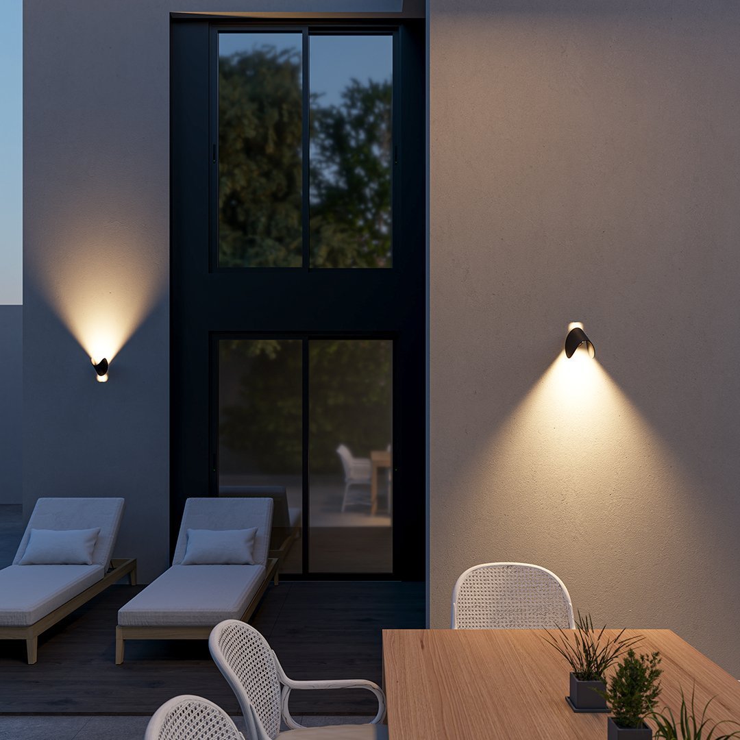 Aluminium-Wandleuchte Schwenkbar Oben Unten LED-G4-Fassung Schwarz Weiß Rot Marineblau Moderne Wandbeleuchtung | Sansoti