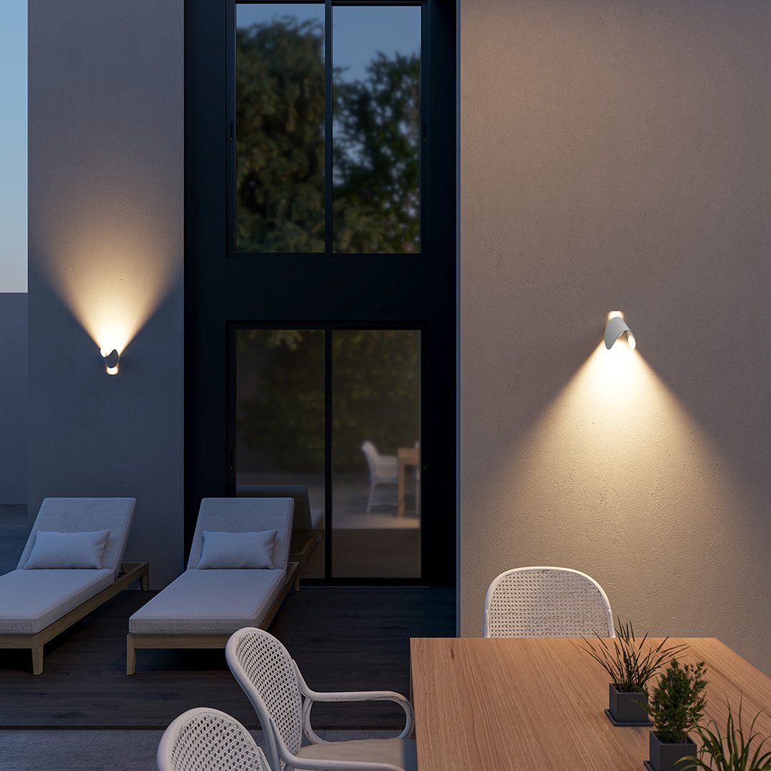 Aluminium-Wandleuchte Schwenkbar Oben Unten LED-G4-Fassung Schwarz Weiß Rot Marineblau Moderne Wandbeleuchtung | Sansoti