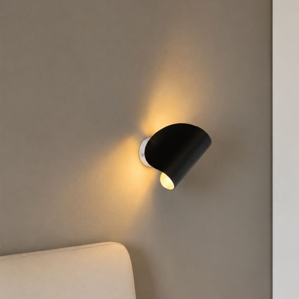 Aluminium-Wandleuchte Schwenkbar Oben Unten LED-G4-Fassung Schwarz Weiß Rot Marineblau Moderne Wandbeleuchtung | Sansoti