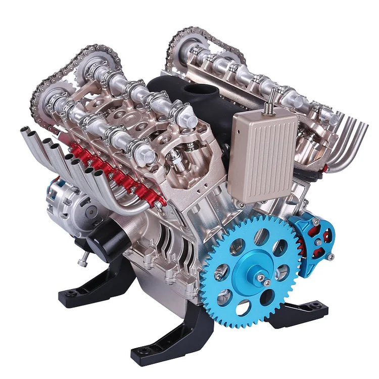 Decorative V8 Engine Block Ornament Metal Car Heritage Home Accessory for Office Garage and Workshop | Sansoti