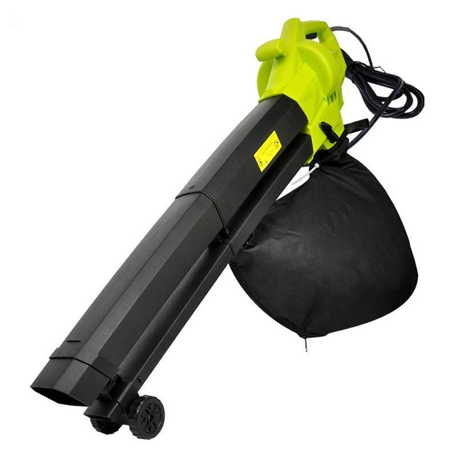 Elektrischer Laubbläser-Sauger-Häcksler 3-in-1 3000W 35L Auffangsack mit Rädern Gartengerät Laubentferner | Sansoti