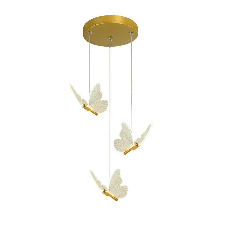 Vlinder Hanglamp LED Acryl Instelbaar Scandinavisch Design Eetkamer Woonkamer Slaapkamer Foyer Kinderkamer | Sansoti