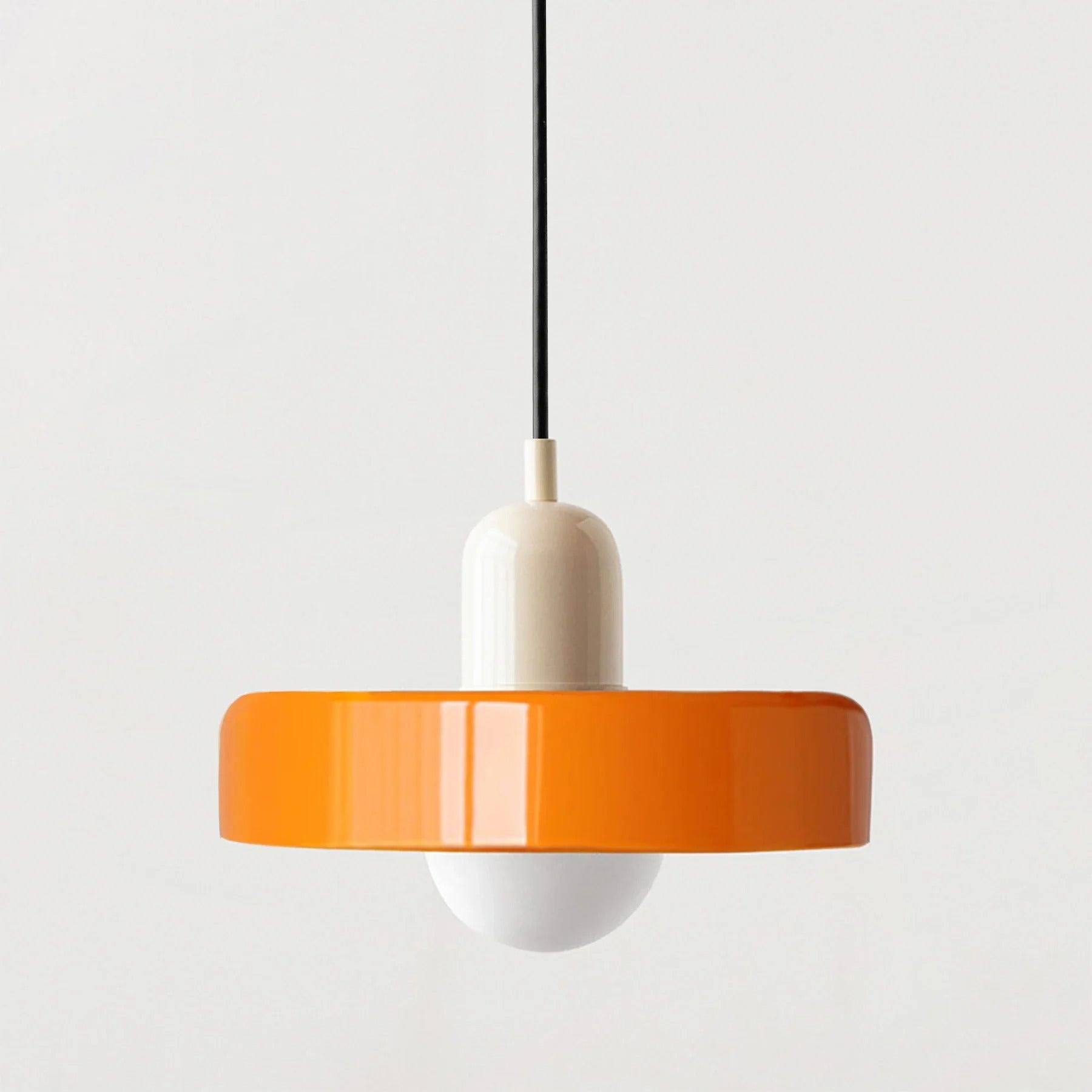 Glazen Hanglamp met Dubbele Kleurkap – Moderne Bauhaus-Stijl Verlichting voor Woon- en Eetkamer | Sansoti