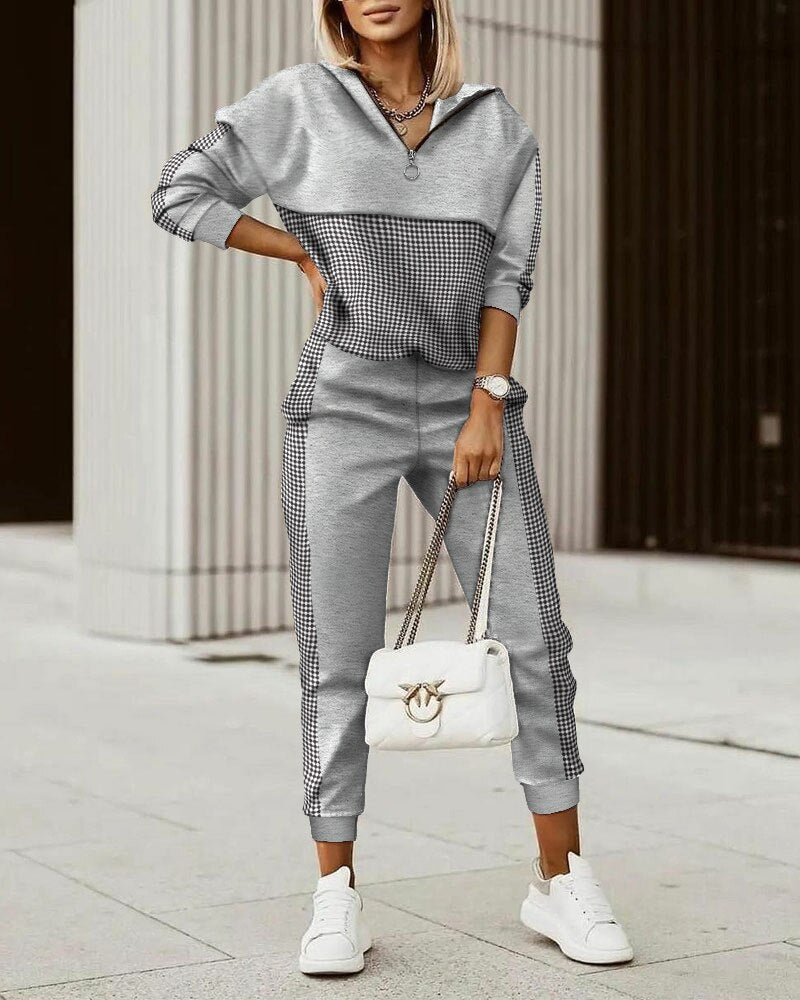 Premium Dames Joggingpak met Comfortabele Pasvorm – Zachte Loungewear voor Thuis en Vrije Tijd | Sansoti