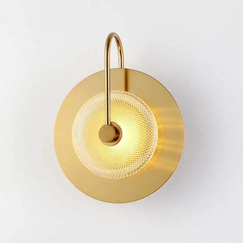 Messing Wandlamp met Glazen Kap - Modern Scandinavisch Design - Groen & Helder Glas - 2 & 3-Lichtpunt Opties | Sansoti