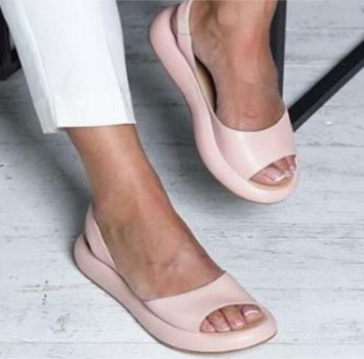 Platte Damessandalen Lente-Zomer Open Teenmodel Casual Teenslippers Comfortabel Schoeisel Strandschoenen | Sansoti