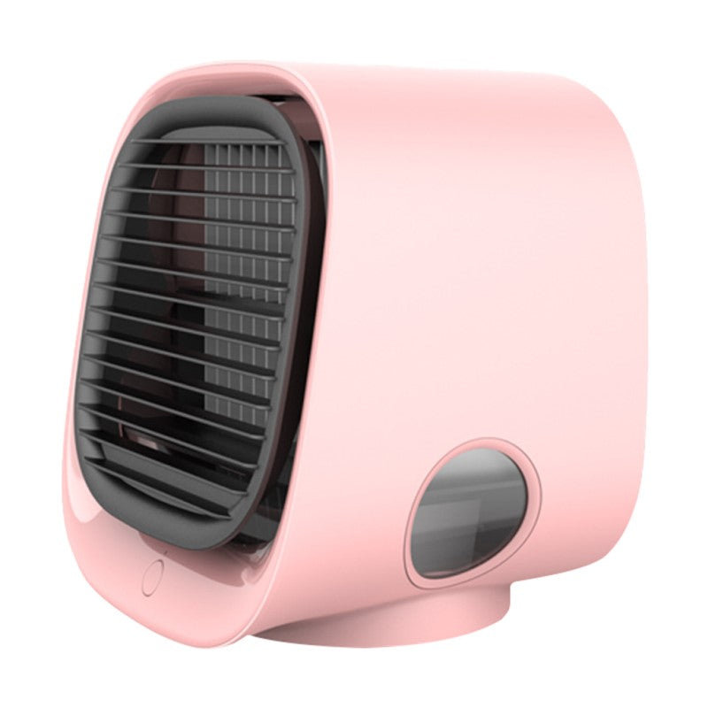 Compacte Luchtkoeler 2-in-1 | USB Airco met Luchtbevochtiger en LED-verlichting voor Slaapkamer Kantoor | Sansoti
