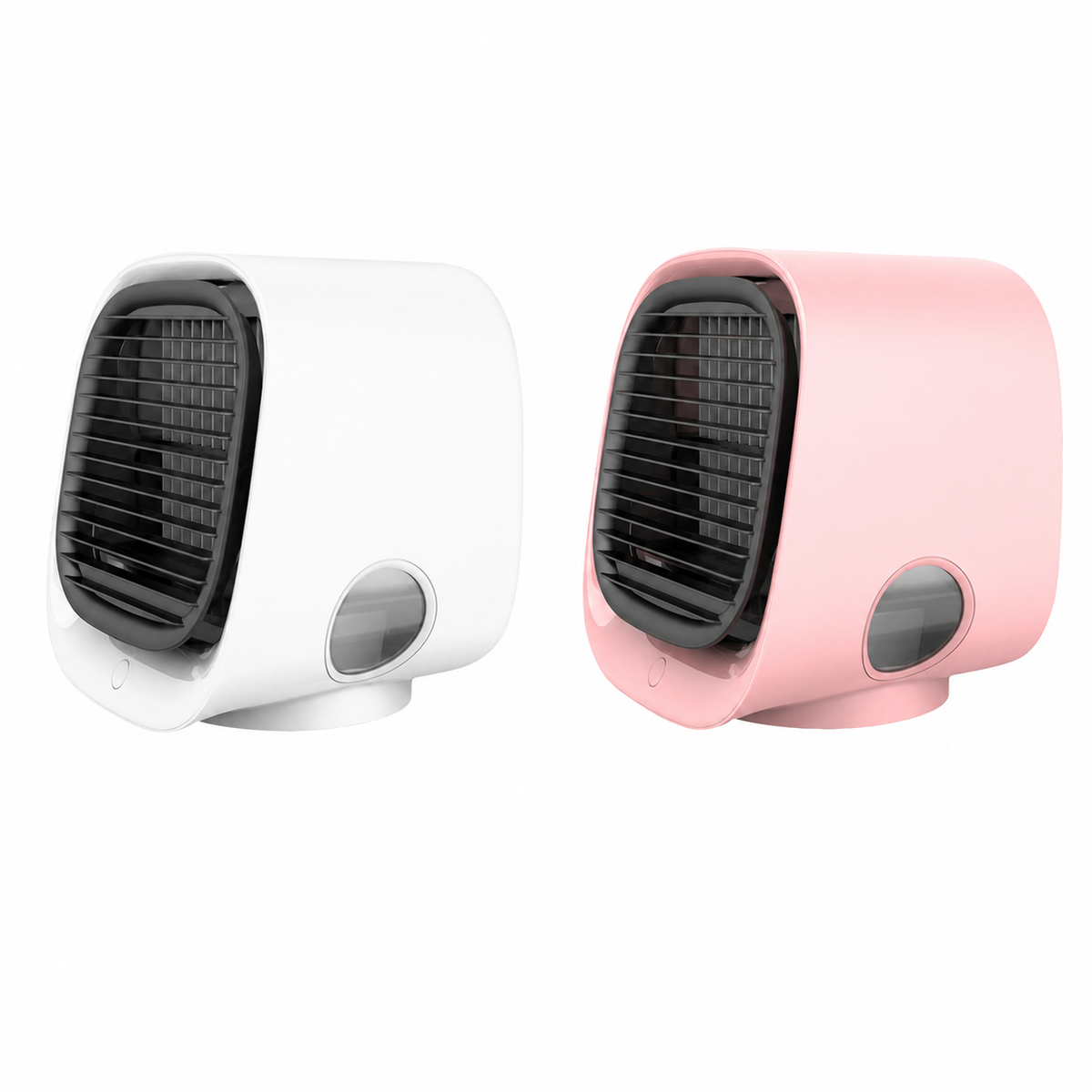 Compacte Luchtkoeler 2-in-1 | USB Airco met Luchtbevochtiger en LED-verlichting voor Slaapkamer Kantoor | Sansoti