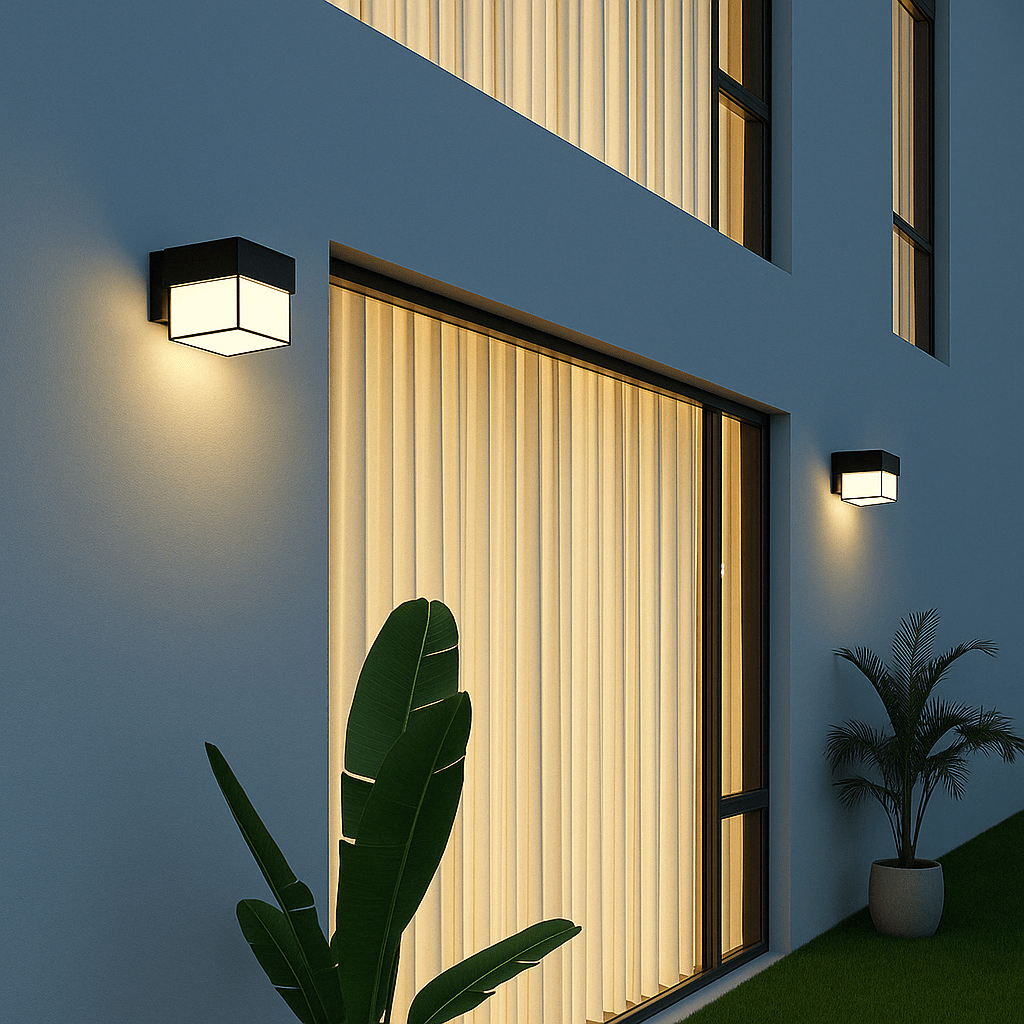 Buitenlamp LED Wandverlichting Bewegingssensor Mat Zwart Modern Waterdicht voor Tuin Terras Voordeur | Sansoti