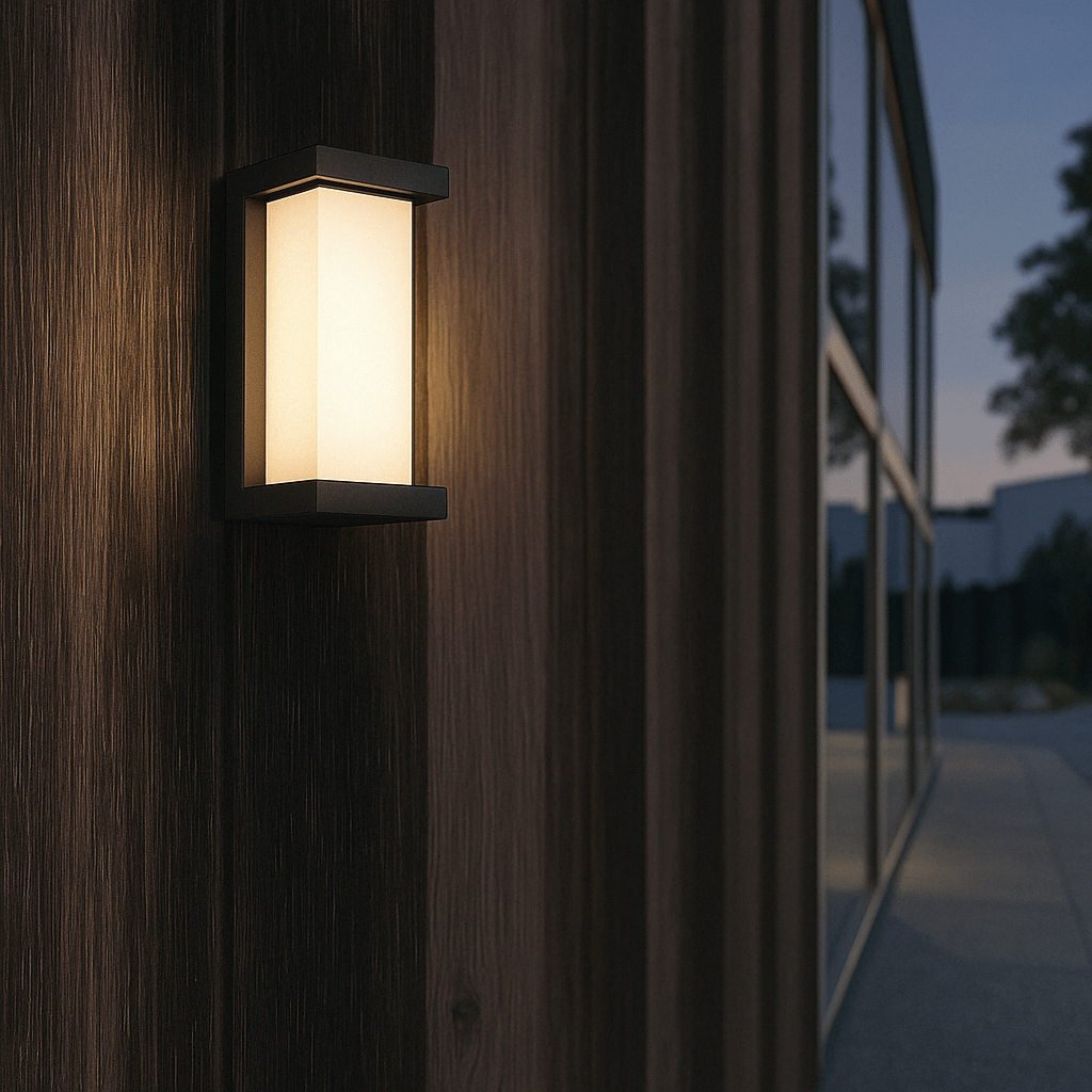 Buitenlamp LED Wandverlichting Bewegingssensor Mat Zwart Modern Waterdicht voor Tuin Terras Voordeur | Sansoti