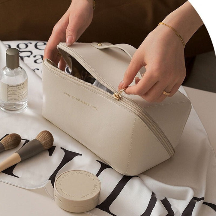 Cosmetica Organizer Tas met Vakken | Reis Make-up Toilettas voor Dagelijks Gebruik Onderweg en Thuis | Sansoti