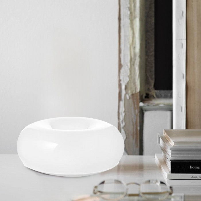 Bauhaus Wall Lamp & Table Lamp – Minimalist White Glass with Metal Living Room Ambient Light | Sansoti