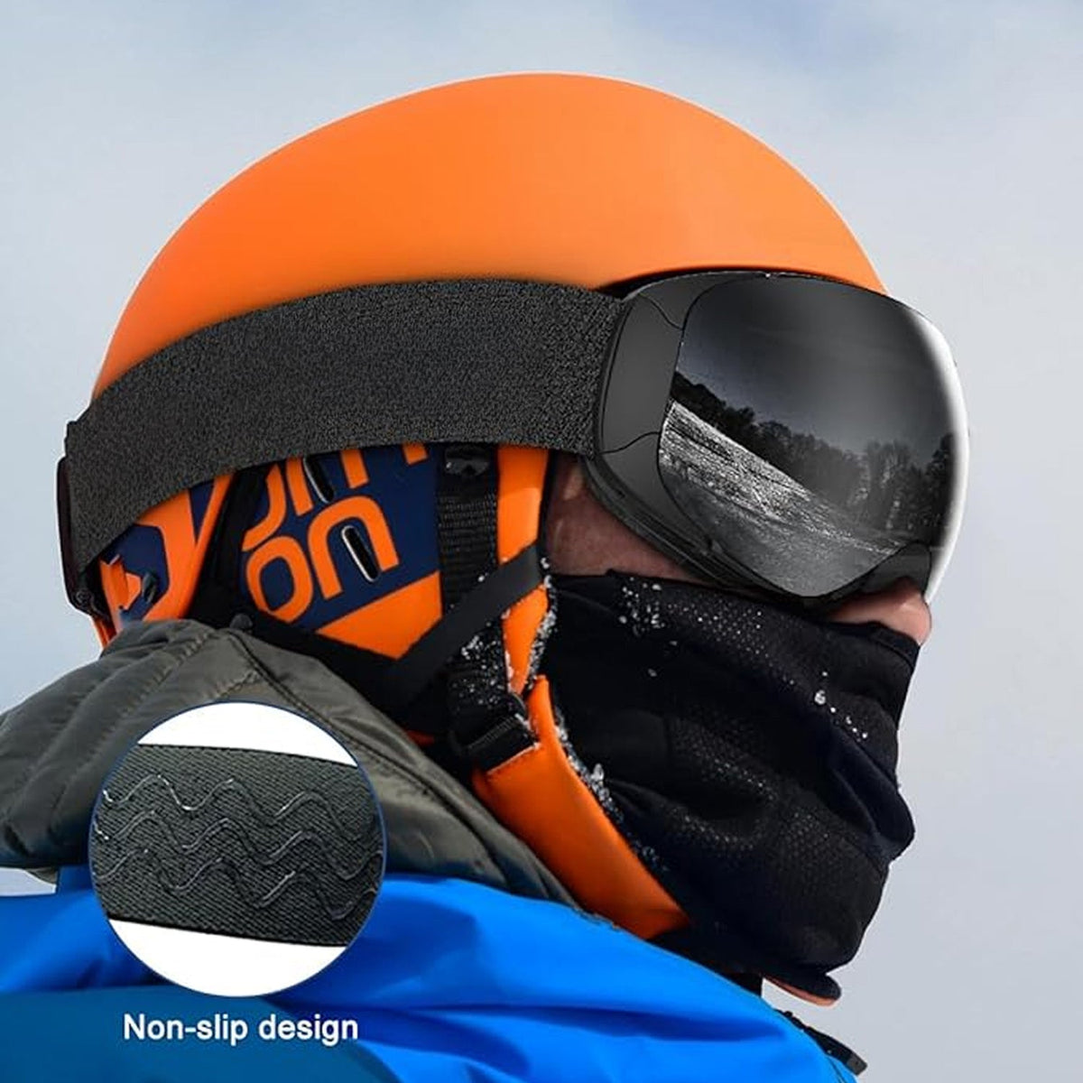 Skibrille mit Antibeschlag-Doppellinse, UV400-Schutz und Over-the-Glasses-Design für Wintersport und Snowboarden | Sansoti