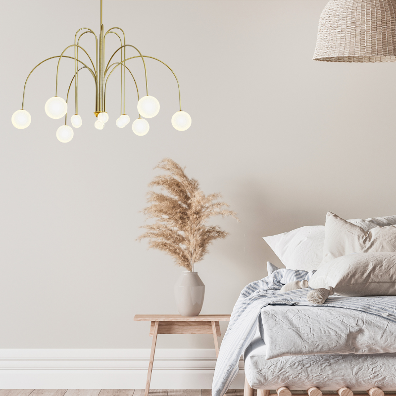 Hanglamp Zwaluwen Metaal Glas Zwart Goud Roze G9 LED Woonkamer Slaapkamer Decoratief | Sansoti