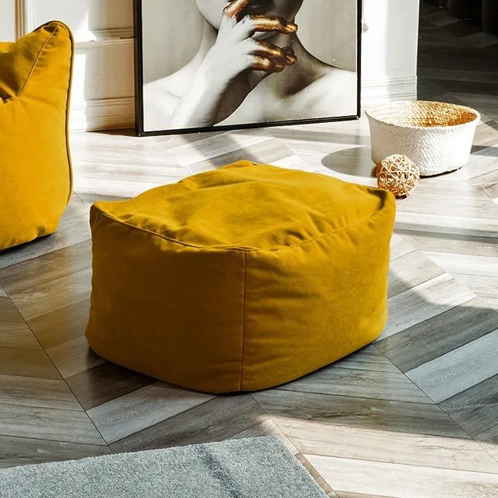 Ronde Fluwelen Zitzak Velvet Loveseat Groot Premium EPS Woonkamer Slaapkamer | Sansoti