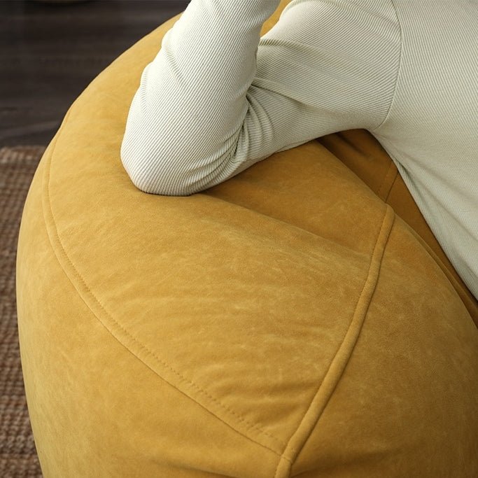 Ronde Fluwelen Zitzak Velvet Loveseat Groot Premium EPS Woonkamer Slaapkamer | Sansoti