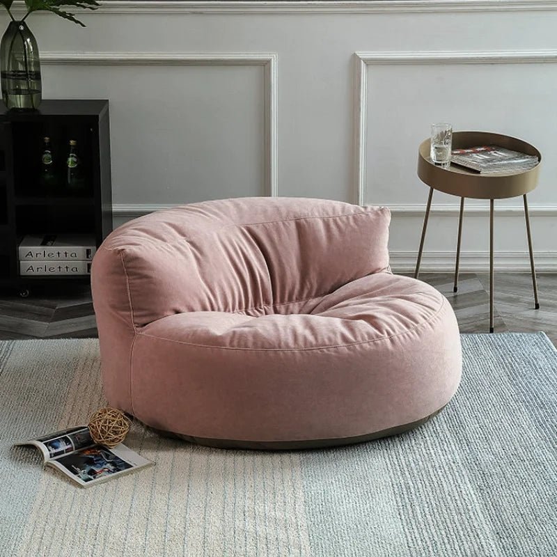 Ronde Fluwelen Zitzak Velvet Loveseat Groot Premium EPS Woonkamer Slaapkamer | Sansoti