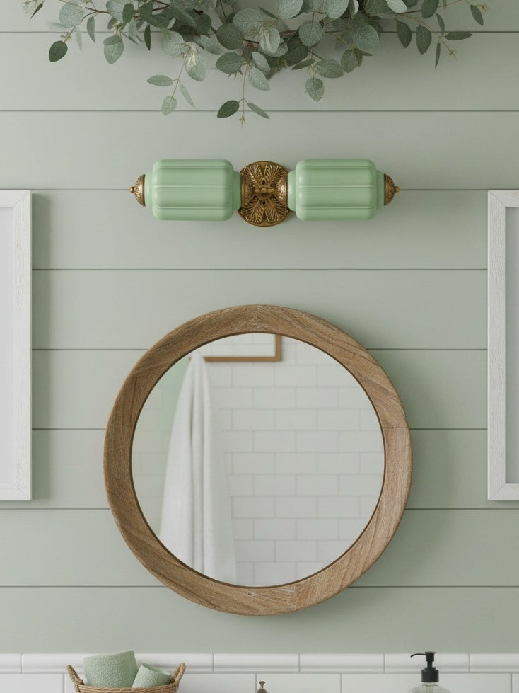 Vintage Glazen Wandlamp Horizontaal Model Eloise Lichtbron voor Woonkamer en Gang | Sansoti