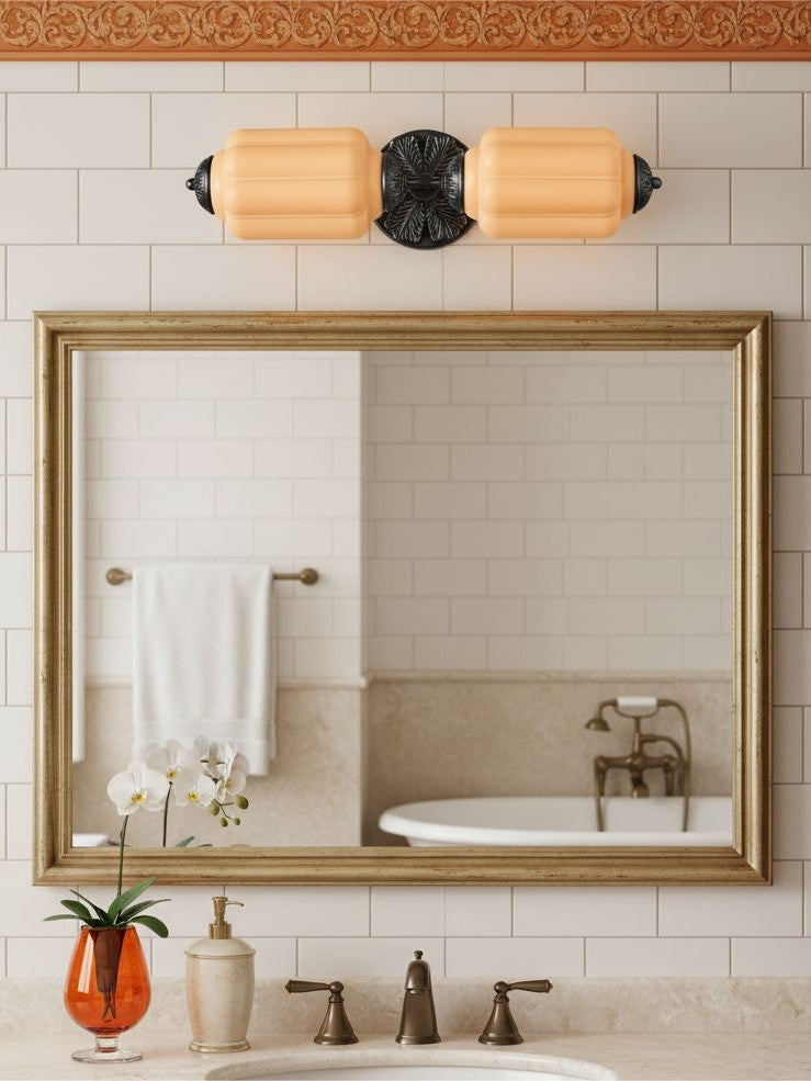 Vintage Glazen Wandlamp Horizontaal Model Eloise Lichtbron voor Woonkamer en Gang | Sansoti