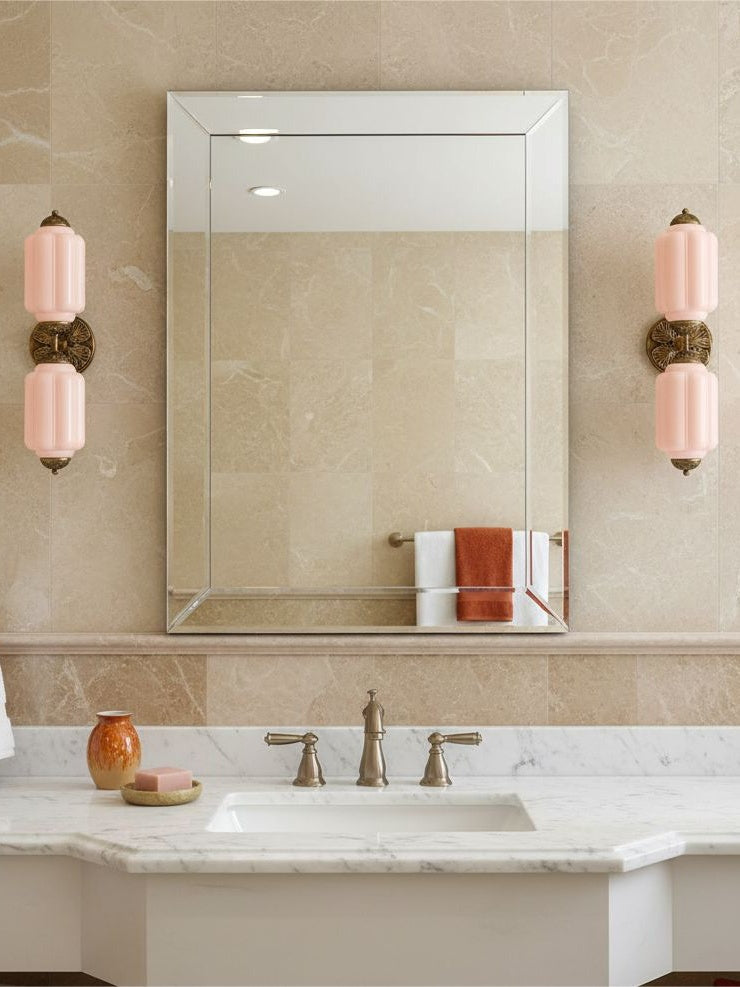 Vintage Glazen Wandlamp Horizontaal Model Eloise Lichtbron voor Woonkamer en Gang | Sansoti