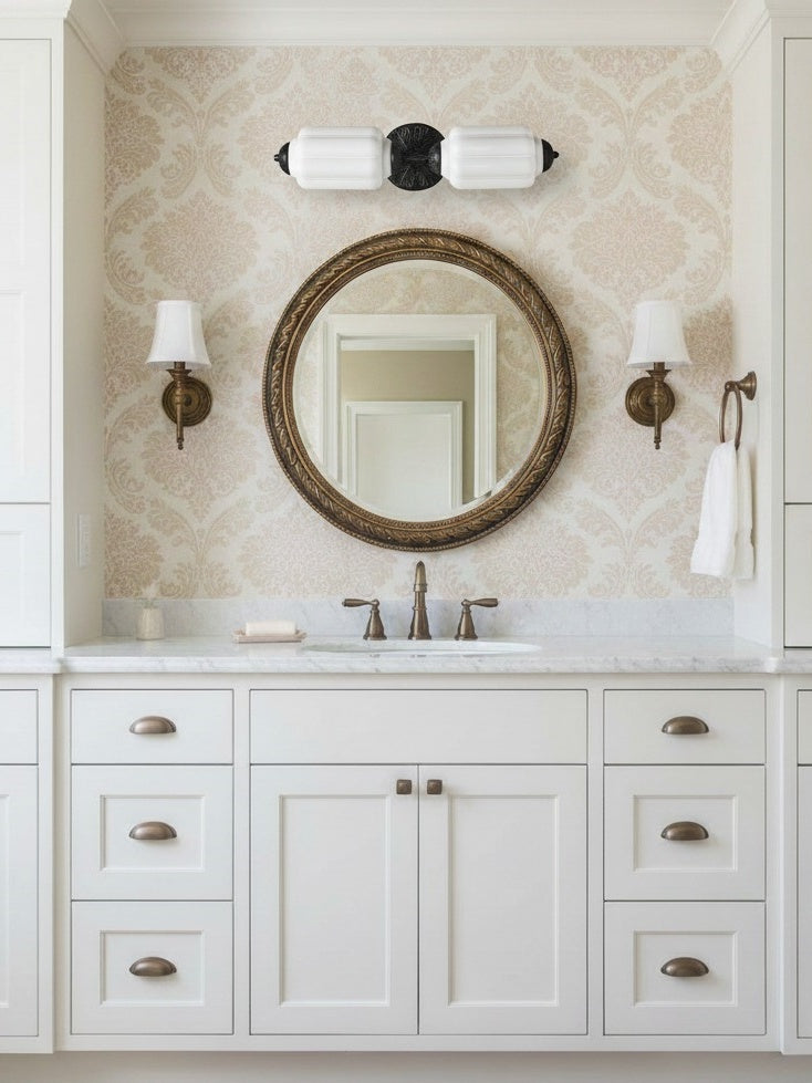 Vintage Glazen Wandlamp Horizontaal Model Eloise Lichtbron voor Woonkamer en Gang | Sansoti